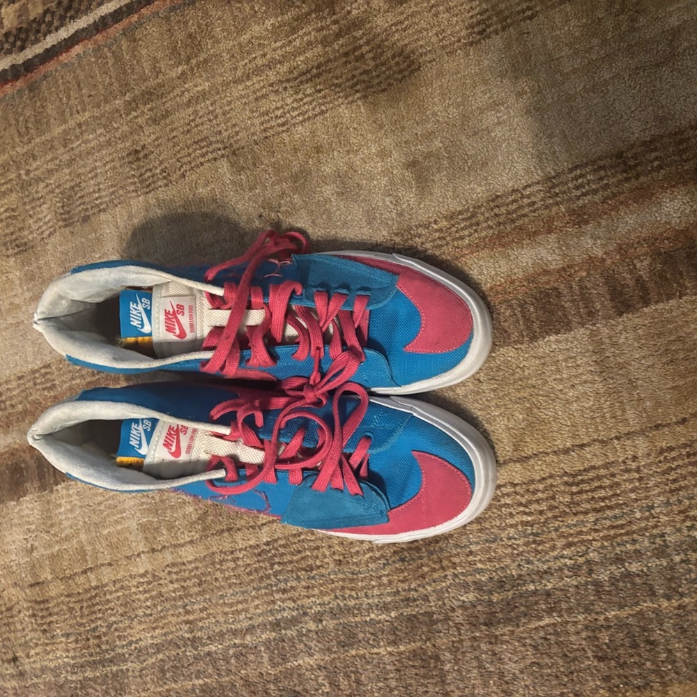 Nike Blue and Pink Sneakers